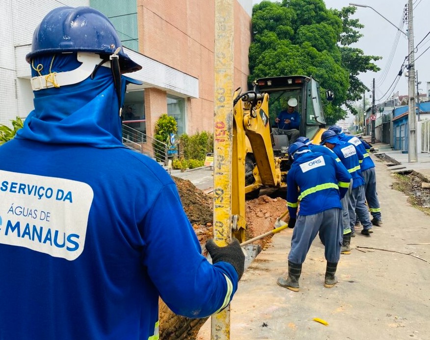 Saneamento básico conjunto Vieiralves recebe obras de implantação de