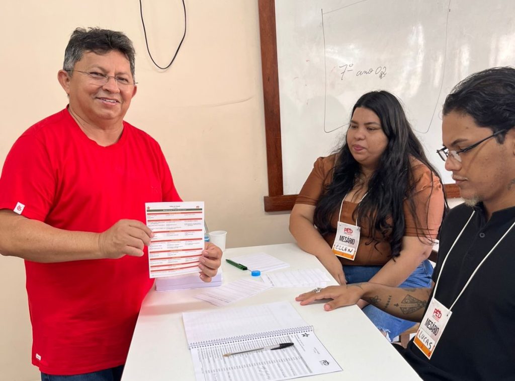 PT realiza eleições com 57 mil filiados no AM e Sinésio Campos deve garantir 3º mandato como presidente 1 WhatsApp Image 2025 07 06 at 14.29.30